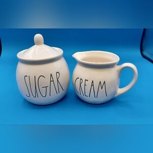 Rae Dunn "Cream and Sugar" Set Artisan Collection By Magenta